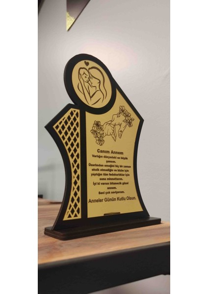 Anneler Günü Hediyesi Isme Özel Pleksi Plaket