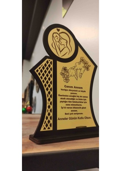 Anneler Günü Hediyesi Isme Özel Pleksi Plaket