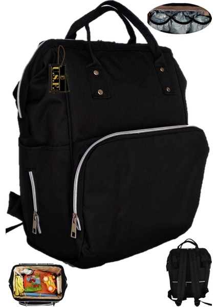 Bebek Bakım Çantası Su Geçirmez Fonksiyonel Anne Bebek Bakım Sırt Çantası