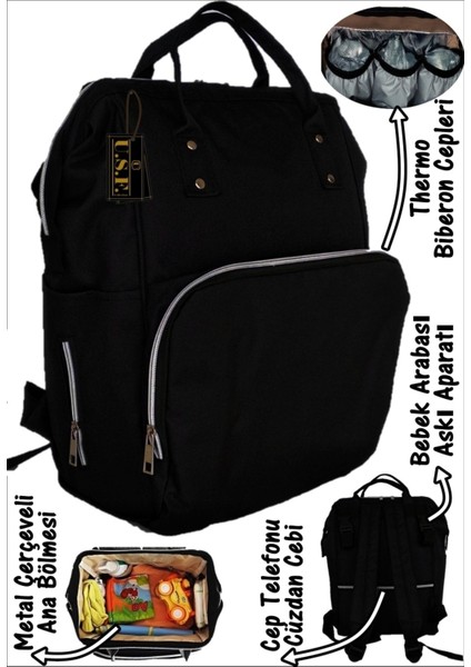 Bebek Bakım Çantası Su Geçirmez Fonksiyonel Anne Bebek Bakım Sırt Çantası fiyatları