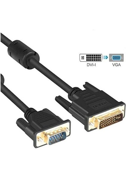 5 Metre DVI VGA Kablo 24+5 5 Metre VGA DVI Kablo 24+5