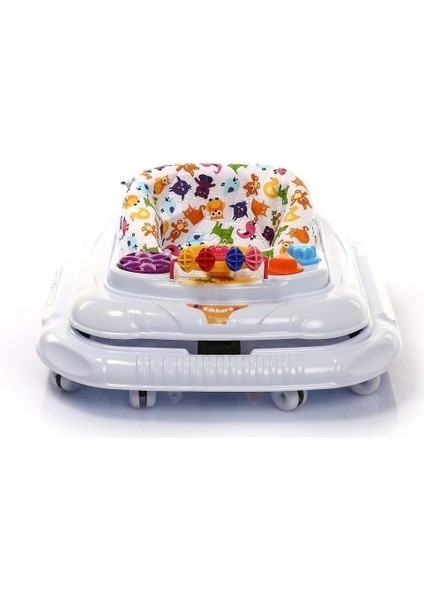 Kikkoro Speedy Tekerlekli Bebek Yürüteci Beyaz / fiyatları