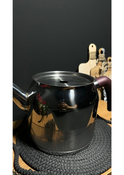 Aile Boyu Gümüş Çaydanlık Seti, şık ve kullanışlı tasarım, 2-2.99 L, gümüş renk