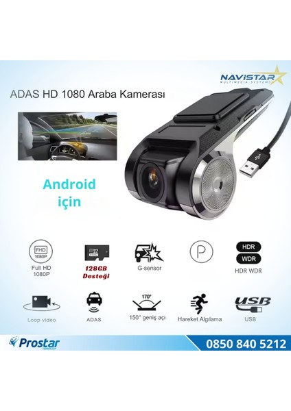 USB 128 GB Destekli Hd 1080P Dvr Araç Yol Sürüş Kamerası fiyatları
