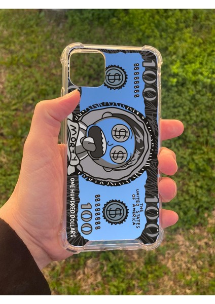 Apple iPhone 11 Pro Max Uyumlu Aynalı Dollars Desenli Darbe Kamera Korumalı Silikon Telefon Kılıfı