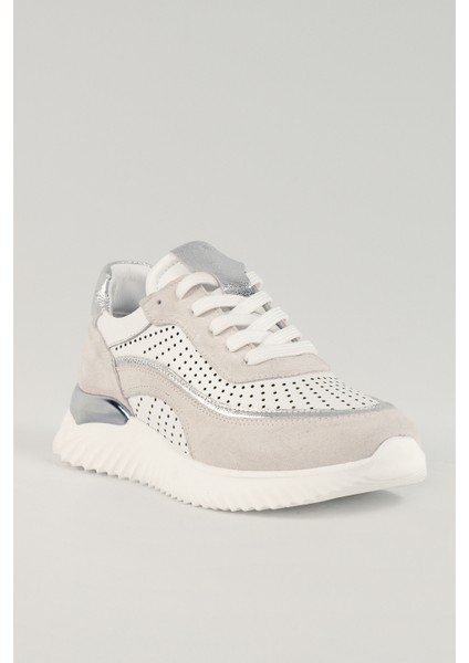 Delphine Beyaz Süet Deri Kadın Sneakers, Deri, Günlük Ayakkabı, Spor Ayakkabı 25078 modelleri