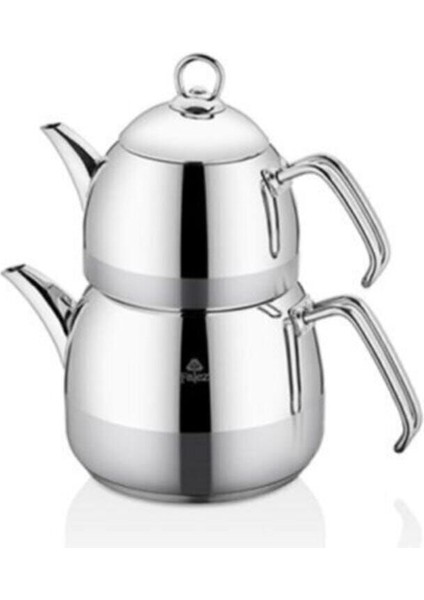 Dayanıklı 2L Çelik Çaydanlık, Şık Tasarım, Pratik Kullanım, Gri Renk