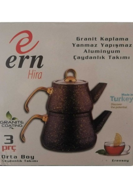 Siyah Granit Çaydanlık