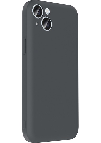 Apple iPhone 15 Plus Kılıf Kamera Korumalı Kartlık Hazneli Frm Vitra Kapak - Mürdüm