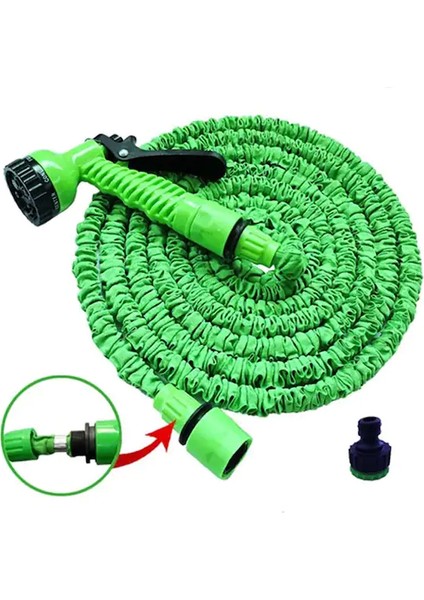 Zhltools Uzayan Hortum Tabancalı 15 Metre Magic House | Bahçe Sulama Için Expandable Hose