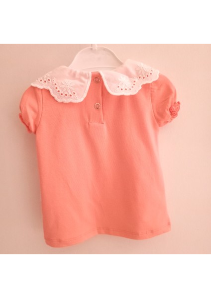 Bebe Yaka Çilek Detaylı Kız Bebek Salopeti indirimleri