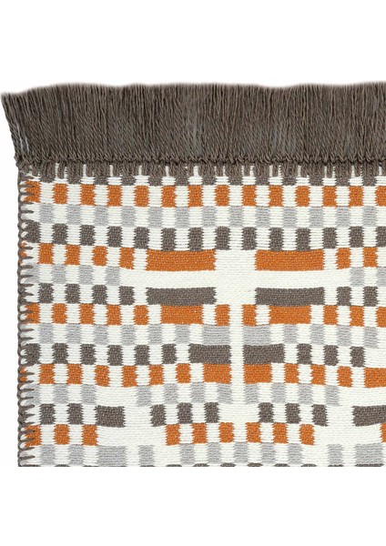 Lovely Turuncu Kilim Halı Çift Taraflı Makinede Yıkanabilir Yazlık Modern Banyo Mutfak Balkon Kilimi indirimleri