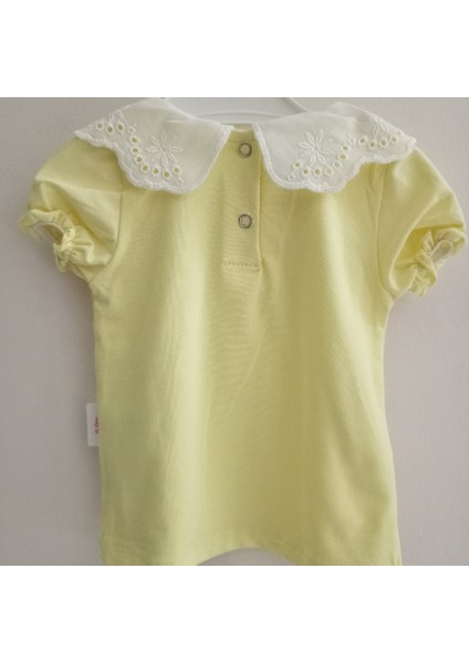 Bebe Yaka Çilek Detaylı Kız Bebek Salopeti indirimleri