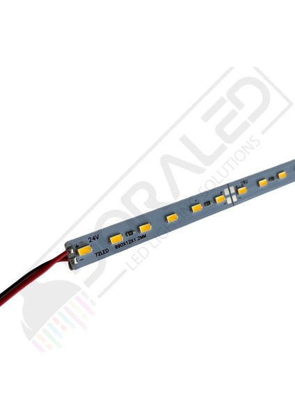 24 Volt Bantlı 5730 24 V LED Bar Alüminyum Çubuk LED 72 Ledli Günışığı 3000-3200K