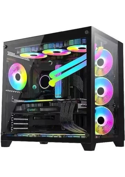 7x Rgb Fanlı Kumandalı Akvaryum Oyuncu Kasası