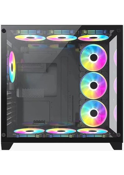 7x Rgb Fanlı Kumandalı Akvaryum Oyuncu Kasası