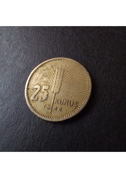 39963680E9AFECBA80 1944 25KURUŞ Çapaklı/emsalsiz/nadir Çt/ççt+ Eski Madeni Para