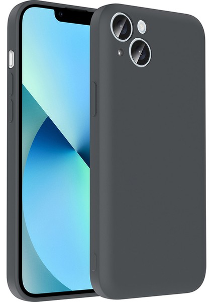 Apple iPhone 14 Kılıf Kamera Korumalı Kartlık Hazneli Gkm Vitra Kapak - Lacivert