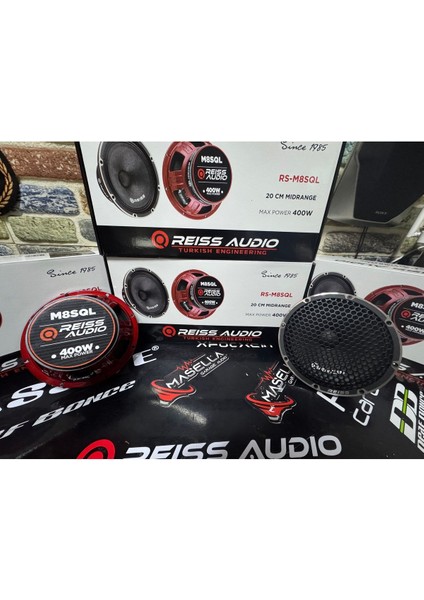 Reis RS-M8SQL 20CM Midrange 400W 175 Rms Sql Seri Detay Ses Sevenlere modelleri