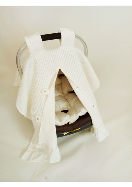 Fırfırlı Puset Örtüsü Puset Minder