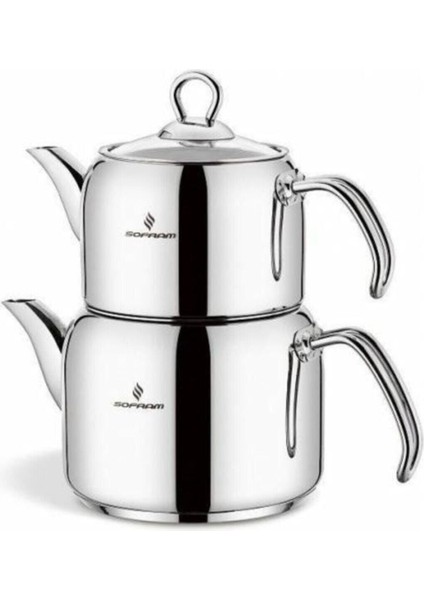 Soft Medium Boy 160 Çaydanlık, şık ve dayanıklı çelik mutfak gereci Bej renkli