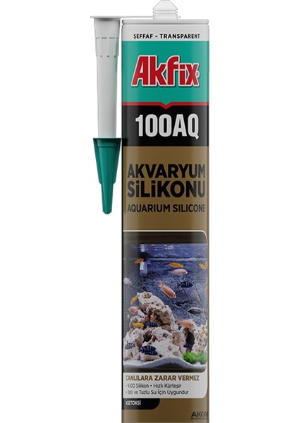 100AQ Akvaryum Sızdırmaz Silikonu Şeffaf Solvent Içermeyen Silikon 280 ml fiyatları