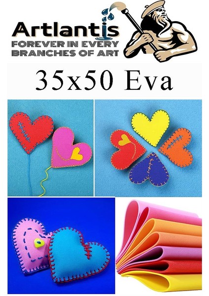 Eva 10 Renk 35X50 cm 1 Paket Düz Eva Süngeri 10 Lu Renkli Eva 35*50 Elişi Okul Öncesi Ana Sınıfı Ilkokul