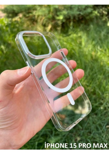Iphone 15 Pro Max Hybrid Magsafe Animasyonlu Sararmaz Kılıf fiyatları