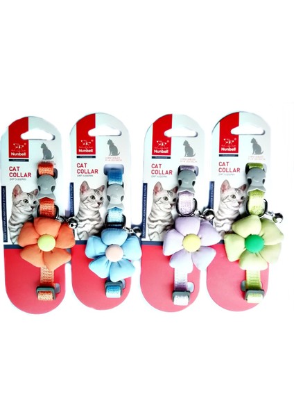 Çıngıraklı Çiçekli Kedi Boyun Tasması 23-35 cm fiyatları