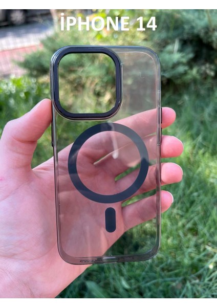 Iphone 14 Hybrid Magsafe Animasyonlu Sararmaz Kılıf