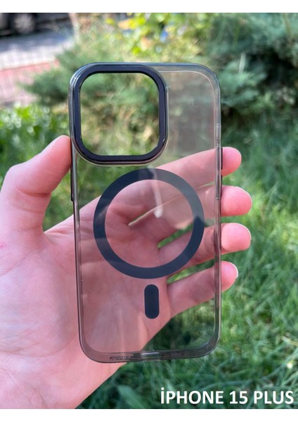 Iphone 15 Plus Hybrid Magsafe Animasyonlu Sararmaz Kılıf