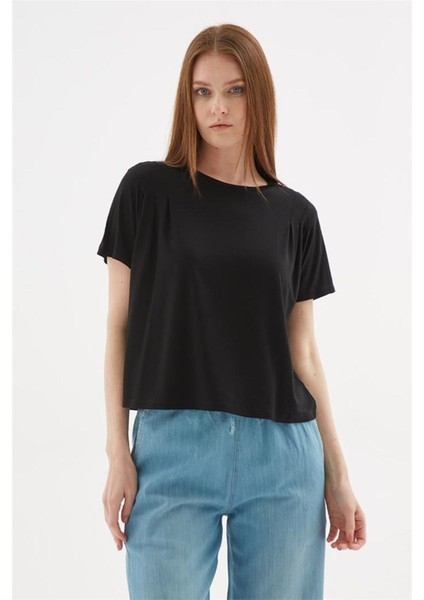 Fashıon Frıends Kadın Dökümlü Crop Bluz 25Y0512K1 indirimleri