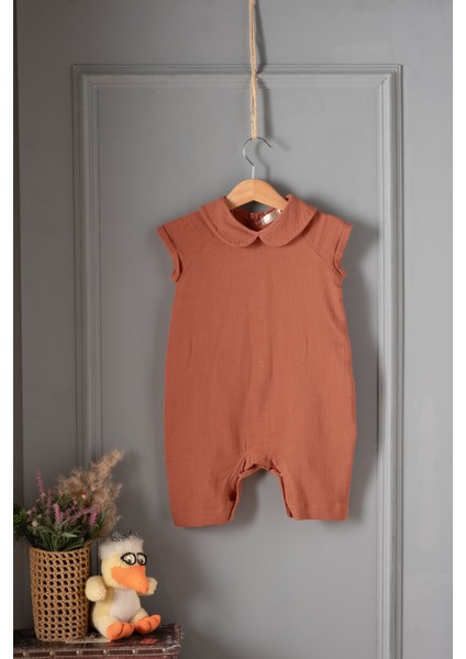 Bebek Müslin Çıtçıtlı Tulum, Rahat Kalıp