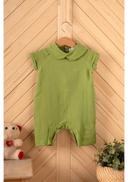 Bebek Müslin Çıtçıtlı Tulum, Rahat Kalıp