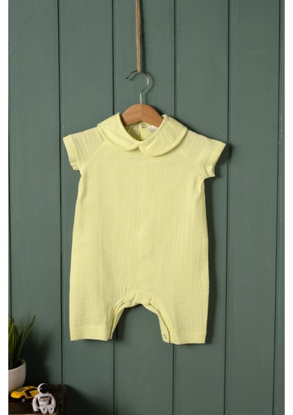 Bebek Müslin Çıtçıtlı Tulum, Rahat Kalıp