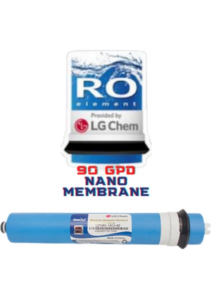 Chem Montajlı-Pompalı Platınum Special 12 Litre 7 Filtre 14 Aşama Gümüş Iyon & Mineral & Alkali Filtreli 90 Gpd Nano Membranlı Su Arıtma Cihazı modelleri