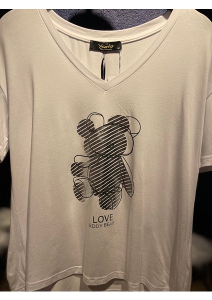 Bear Baskılı Tshirt