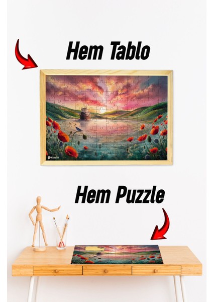 Ahşap Çerçeveli Puzzle - Tablo Hthp - 016 Ahşap Puzzle Tablo 400 Parça Profesyoneller İçin 42x62 Ebadında