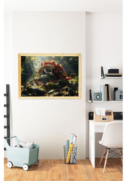 Ahşap Çerçeveli Puzzle - Tablo Hthp - 010 Ahşap Puzzle Tablo 120 Parça Yeni Başlayanlar İçin 23x32 Ebadında