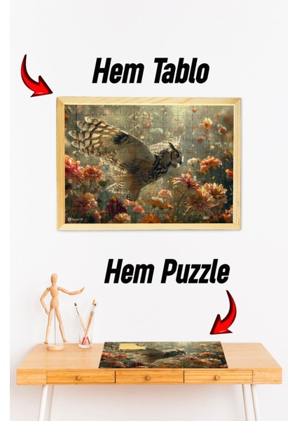 Ahşap Çerçeveli Puzzle - Tablo Hthp - 011 Ahşap Puzzle Tablo 120 Parça Yeni Başlayanlar İçin 23x32 Ebadında