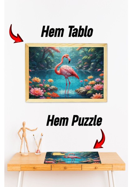 Ahşap Çerçeveli Puzzle - Tablo Hthp - 008 Ahşap Puzzle Tablo 120 Parça Yeni Başlayanlar İçin 23x32 Ebadında