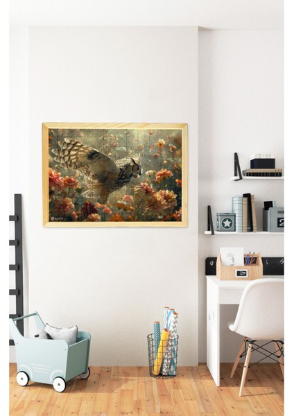 Ahşap Çerçeveli Puzzle - Tablo Hthp - 011 Ahşap Puzzle Tablo 120 Parça Yeni Başlayanlar İçin 23x32 Ebadında