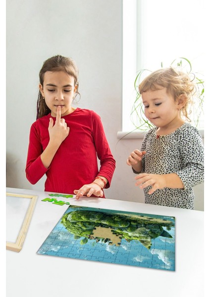 Ahşap Çerçeveli Puzzle - Tablo Hthp - 007 400 Parça Ahşap Puzzle Tablo