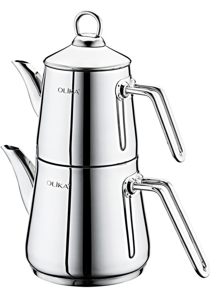 Orta Boy Yeşil Paslanmaz Çelik Çaydanlık, Şık ve Dayanıklı Mutfağınıza Renk Katacak