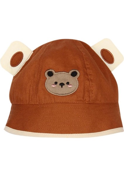%100 Pamuk Erkek Bebek Çocuk Yazlık Fötr Şapka (1-3 Yaş) 25170-04