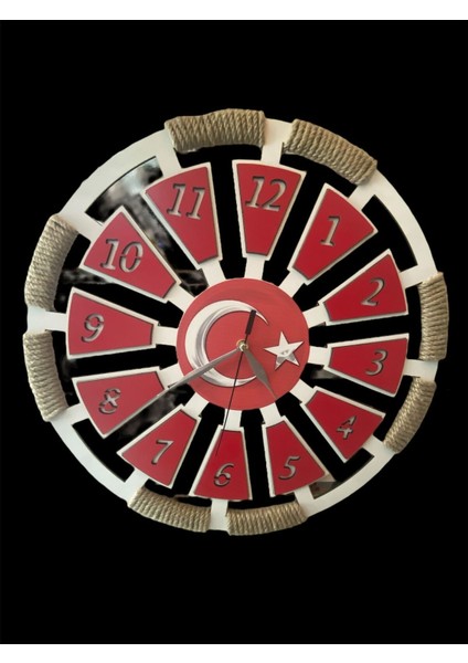 Ay Yıldız Duvar Saati