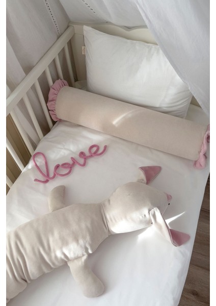 Sevimli Uzun Beşik Yatak Yan Koruma, Uyku Arkadaşı Bebek Çocuk Odası Dekoratif Sosis Tavşan Yastık fırsatları