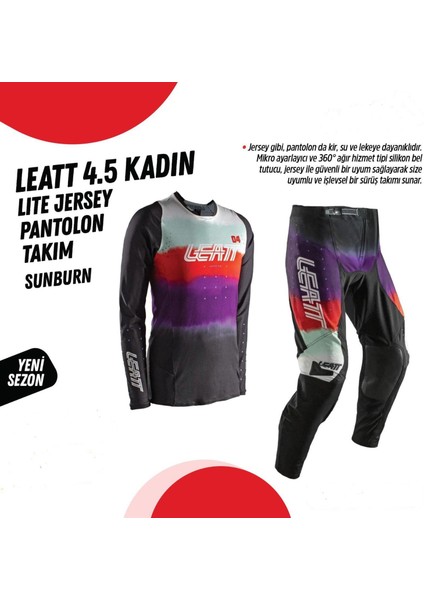 4,5 Jersey Pantolon Takımı Bayan Sunburn