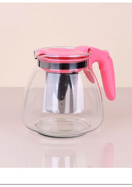 14 cm 1100 ml cam demlik, şık gri renkli, zarif ve kullanışlı tasarım