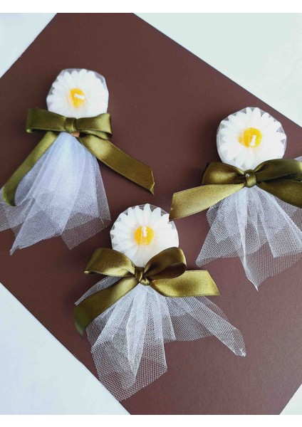 Papatya Mum Süsleme Nişan,nikah Hediyesi 25 Adet
